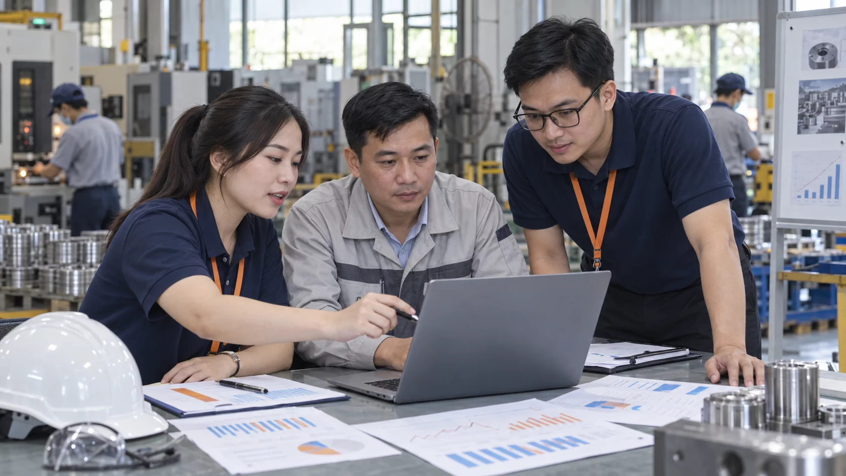 Đội ngũ SEO khảo sát hoạt động nhà máy để hiểu sản phẩm, khách hàng và mục tiêu tăng trưởng B2B